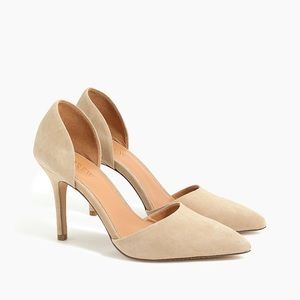 New in Box J. Crew Tan Suede d’Orsay Pumps